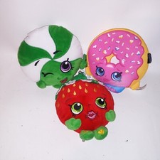 Juego de 3 juguetes para niños Shopkins peluche caramelo fresa