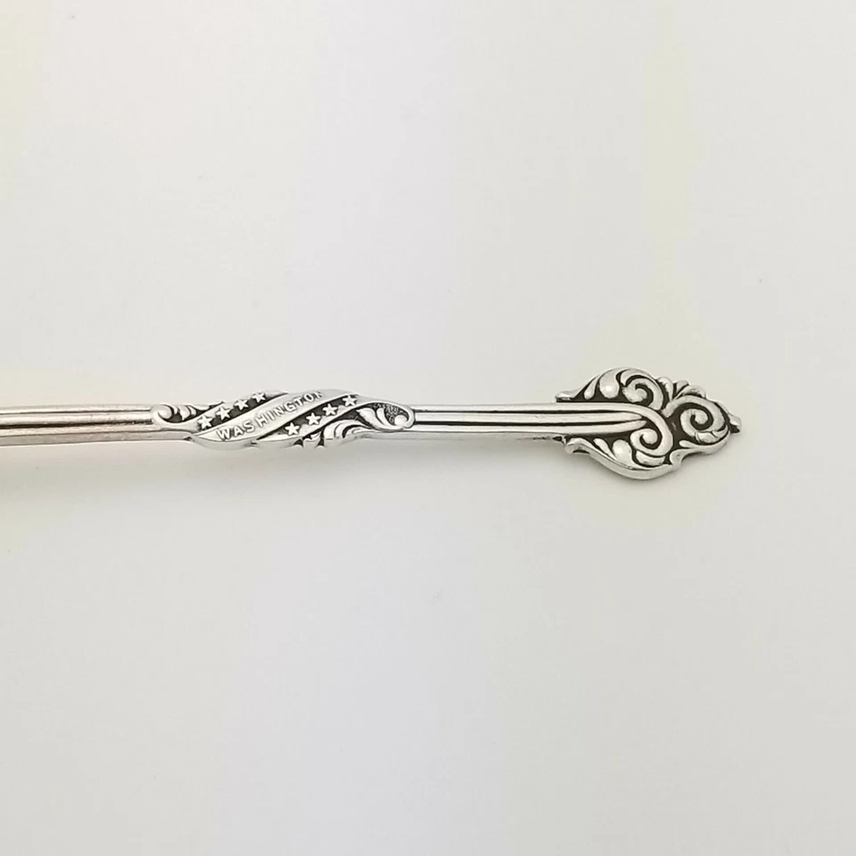 Antigua cuchara de recuerdo Howard Sterling Co Capitolio de Estados Unidos Washington DC finales de 1890 Foto 3 de 4