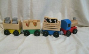 melissa and doug farm train