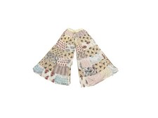 Indian Vintage Rayon Patchwork Wide Leg Hippie Boho Gypsy Palazzo Pants Trouser