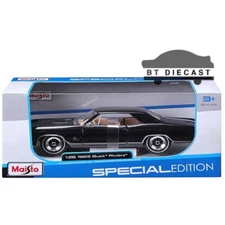 MAISTO SPECIAL EDITION 1965 BUICK RIVIERA 1/24 - 1/26 DIECAST MODEL BLACK 31214