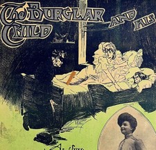 The Burglar And His Child 1906 Sheet Music COVER Art Eva Wallace DWEE3A