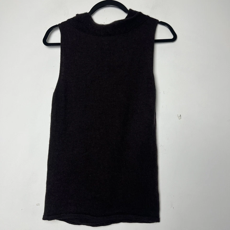 Suéter ARMANI COLLEZIONI Mujer Talla 10 Marrón Tejido Sin Mangas Foto 4 de 4