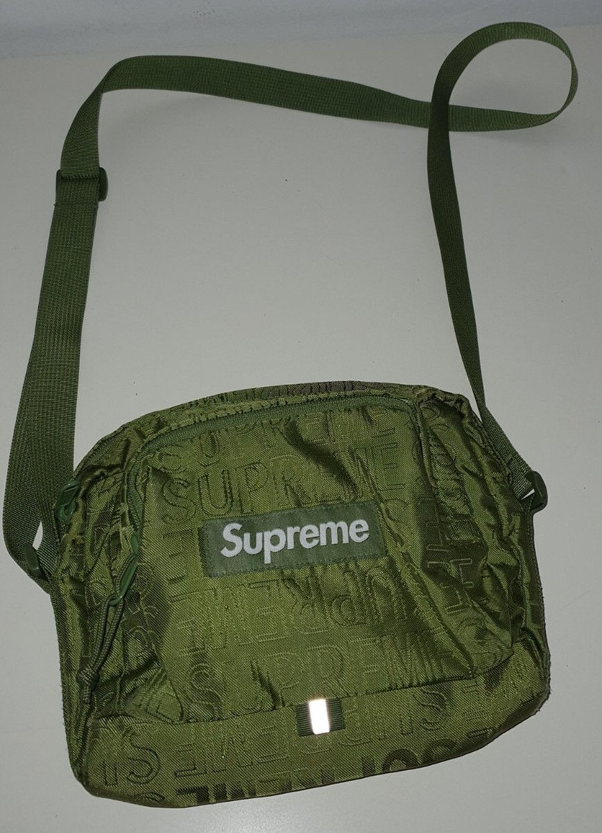 SS19 Supreme olive shoulder bag cordura fabric green | eBay SS19 Supreme olive shoulder bag cordura fabric green | eBay
