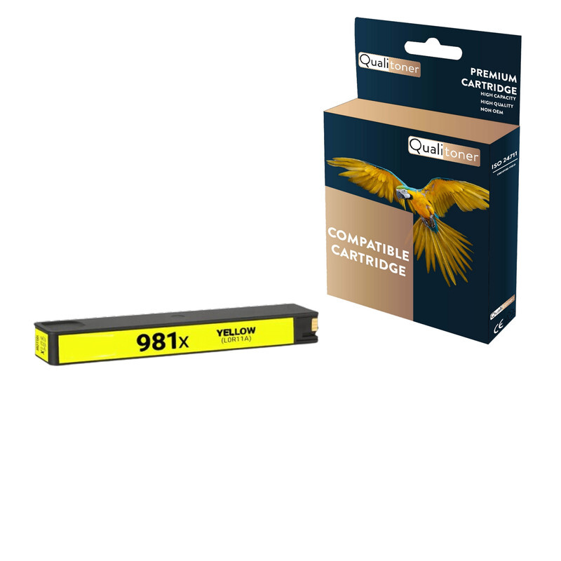 Cartouche compatible HP L0R11A 981X noir jaune 10000 pages