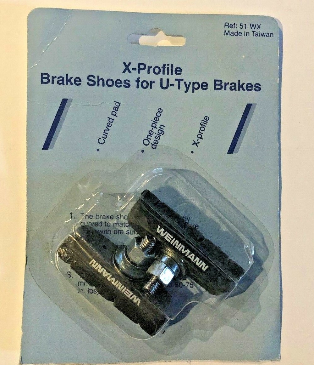 Weinmann bicycle brake pads X-profile for U type brakes  51WX NOS unopened  (10.00 USD)