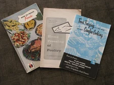 FREEZE FOODS International Harvester1951 -Ag Dept.1962 -Frigidaire 1958 Lot of 3