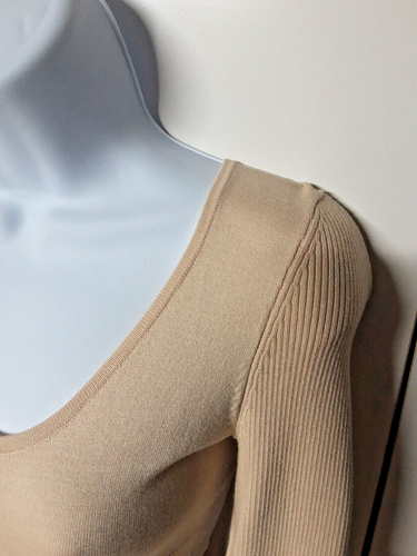 BCBGirls Beige Tanny Knit Sweater size medium NEW - Picture 2 of 7