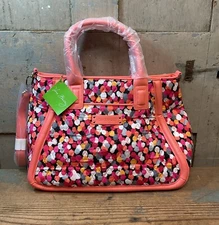 Vera Bradley, Trimmed Trapeze Satchel, Pixie Confetti NWT And Packaging