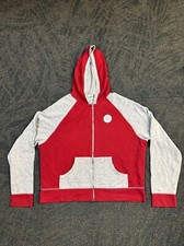 Walt Disney World Women  s XXL Full Zip Hoodie Gray And Red 71 EUC
