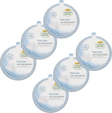 Odor Absorbing Solid Air Freshener, Pure Linen, 8-Ounce, Pack of 6
