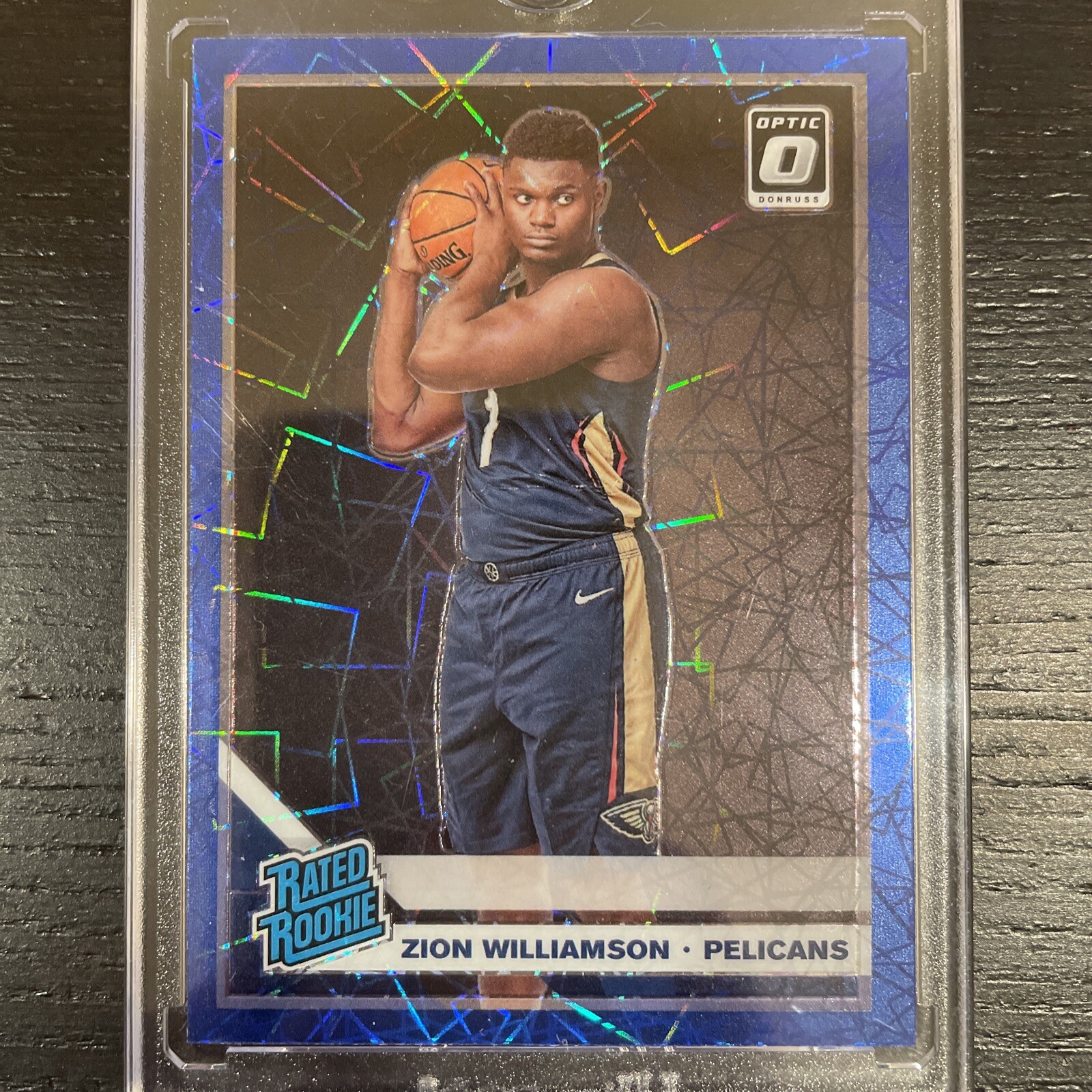 2019-20 Donruss Optic BLUE VELOCITY #158 Zion Williamson RC Rated Rookie - E