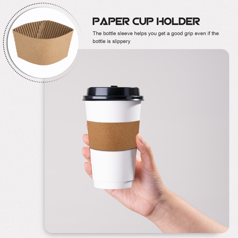 250 Pcs Cardboard Sleeve Corrugated Cup Sleeve Coffee Cup Holder eBay