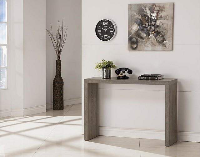 Solid Wood Sofa Foyer Console Table Handcrafted Sturdy Modern For