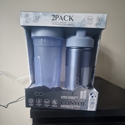Brandneu Wasserflasche und Shaker Mixer Tasse-CORE KÜCHE KONVOI