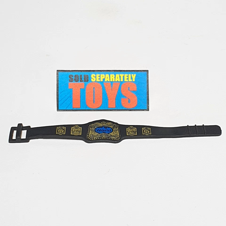 CINTURÓN TÍTULO CAMPEONATO WWF WORLD TAG TEAM DE COLECCIÓN Jakks Pacific WWE accesorio negro Foto 4 de 4