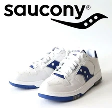 Saucony Spot-Bilt Sonic Low White Leather Sneakers 28cm Mint Unused