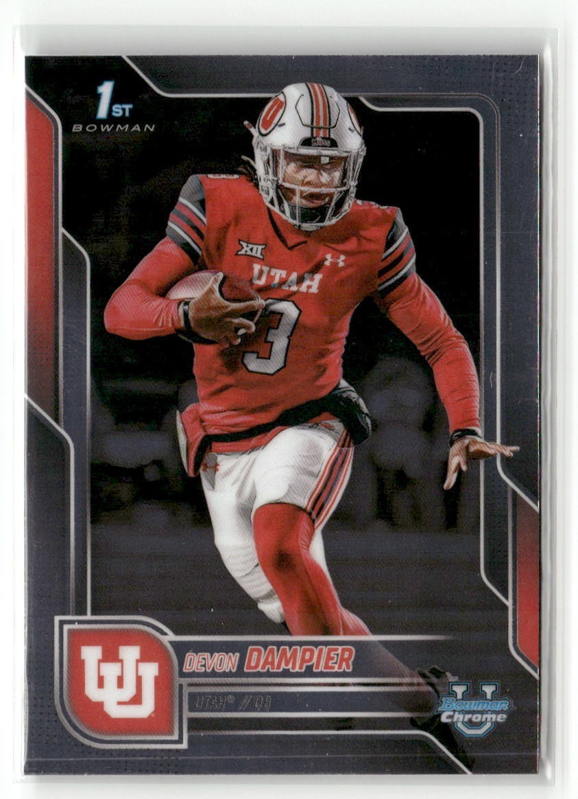 2025 Bowman U Chrome #3 DEVON DAMPIER 1ST RC UTAH