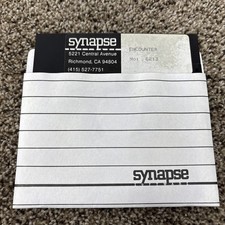 Atari 800 Computer Encounter By Synapse Software Game Floppy Disk Tested