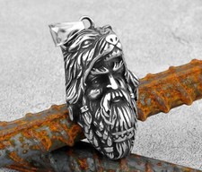 Anhänger Halskette Wikinger Krieger Berserker Wolf Edelstahl 316L Nordisch NEU