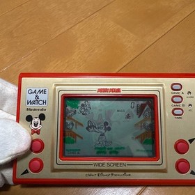 Game & Watch Mickey Mouse W/Box Manual Nintendo Rare Retro Collectible Good Used