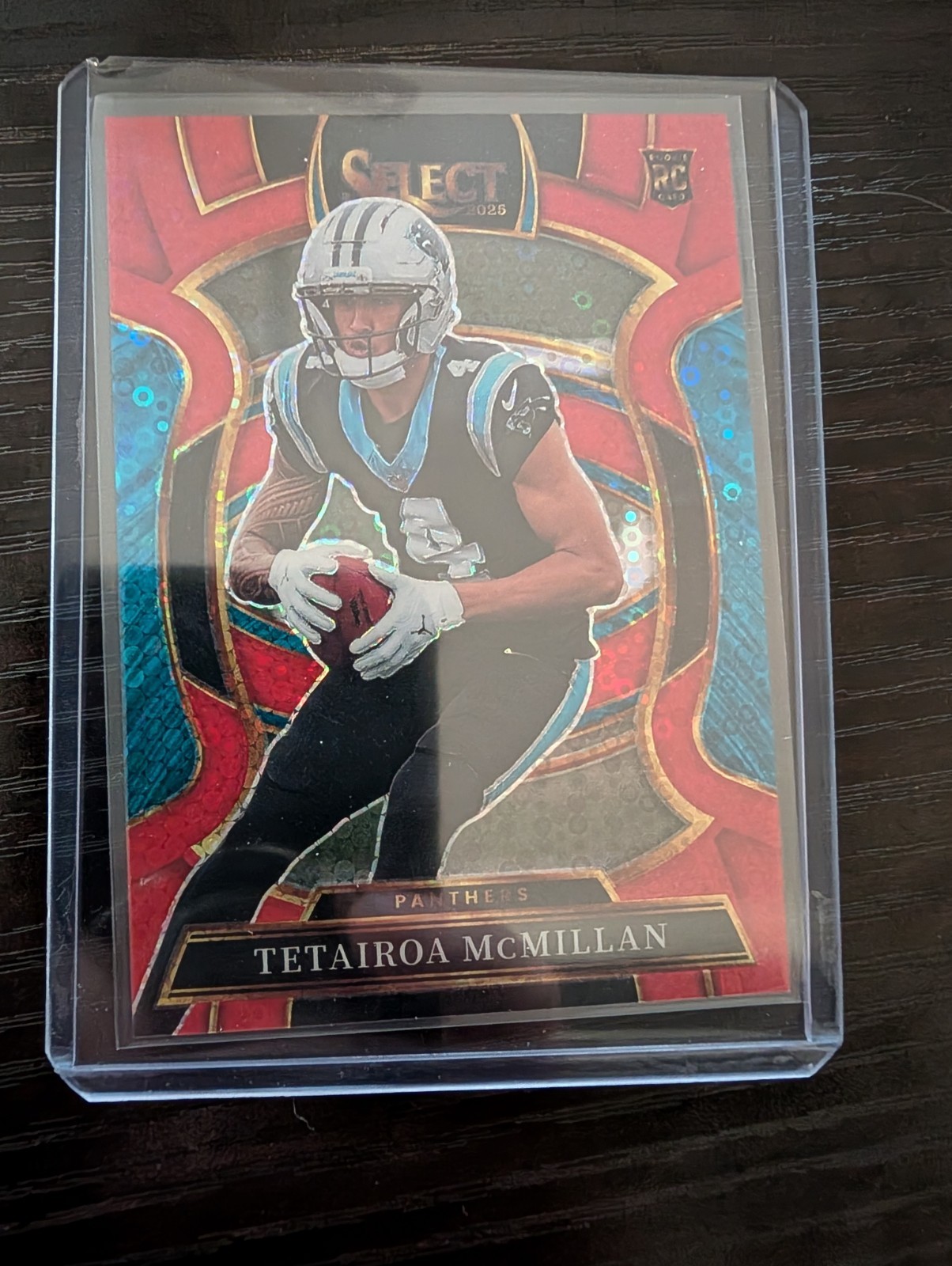 2025 Panini Select Tetairoa McMillan RC Concourse Red Disco Prizm /49 Rookie