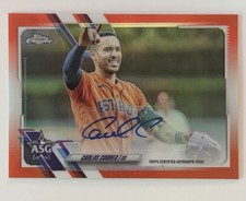 Carlos Correa /25 All-Star Game Auto 2021 Topps Chrome Orange Refractor ASGA-CC