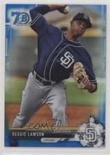 2017 Bowman Chrome Prospects Blue Refractor 70th Anniversary Reggie Lawson 0nr3