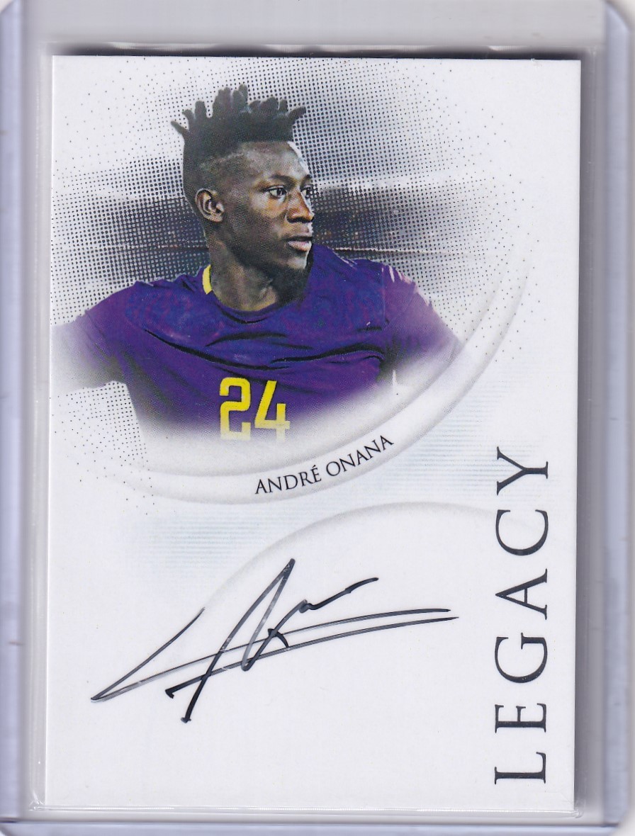 2025 Futera Unique Soccer Andre Onana Legacy Auto 1/1