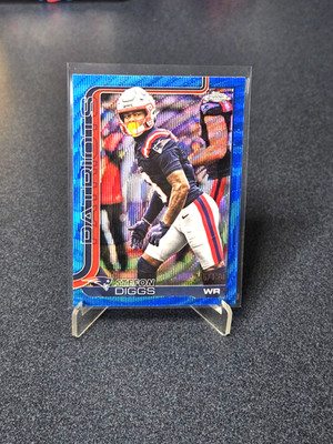 2025 Topps Chrome Stefon Diggs Blue Wave /150 New England Patriots