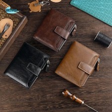 Creative Purse Men PU Wallet Folded Wallet Bag Card Brand Business Clutch Bag La