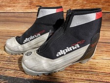 Alpina St10jr Nordic Cross Country Ski Boots Kids Size EU31 US12.5 for NNN A-621