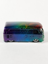 Hot Wheels Vw Panel Bus Van Custom Rainbow Snakeskin Riders Rubber Tires