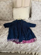 Kapital Kountry Purple Bandana Camp Shirt Medium 