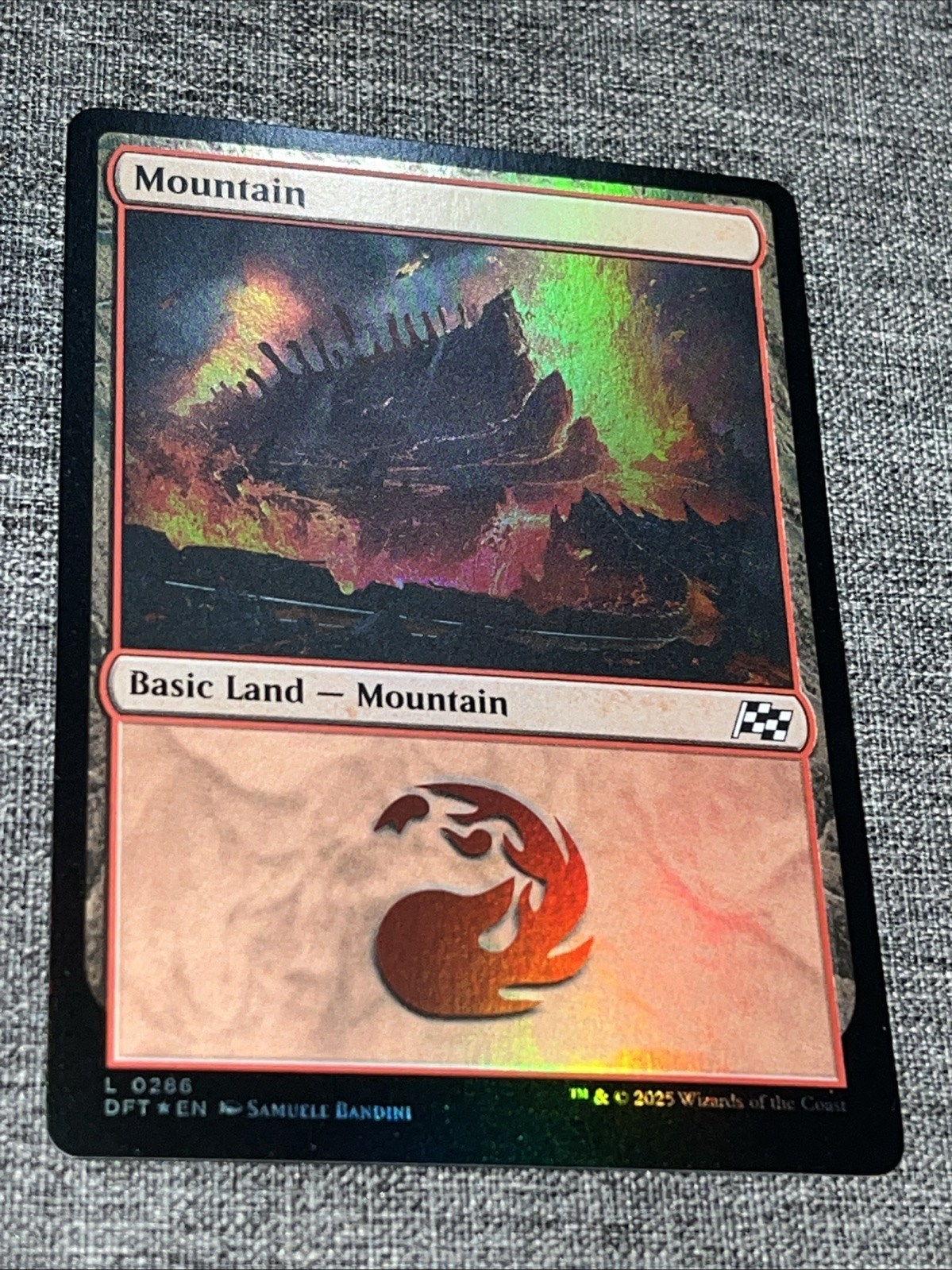 Mountain (0286) #286 (NM) Aetherdrift DFT Magic MTG Foil