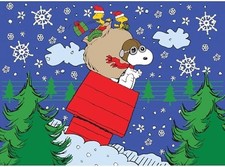 RoseArt - Peanuts - Snoopy's Christmas Delivery - 100 Piece Jigsaw Puzzle for Ki