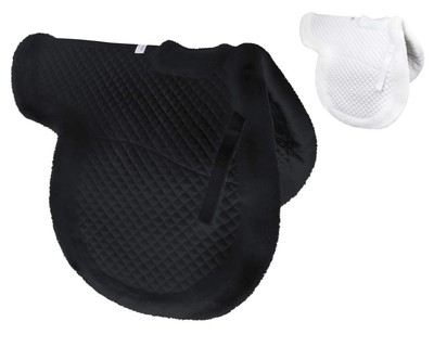 Derby Originals Shaped Wither Relief Dressage English Saddle Pad with Fleece ...