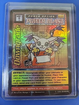 Digimon Card: Downgrade St-57S Holo Foil Power Option Power Blast 
