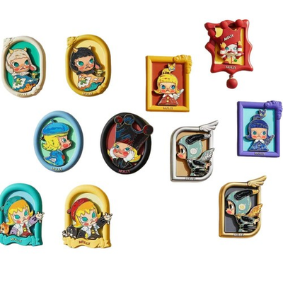 #ad MOLLY Anniversary Statues Classical Retro 2 Fridge Magnet Blind Box New $35.71