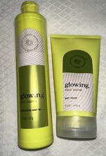 Bath Body Works Glowing Fruit Enzymes Exfoliating Body Wash Body Polish Set
