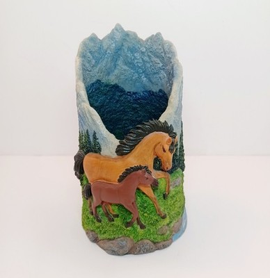 Horse Lamp Nightlight Tabletop Desk Lamp 3D Nature Scene Electric Tested
