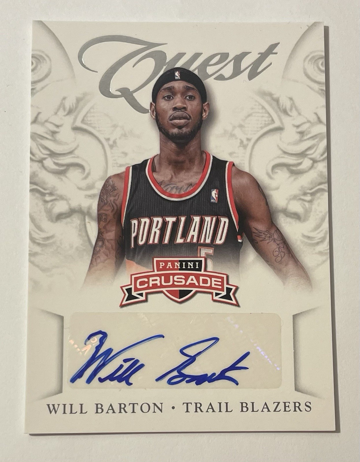 2012-13 Panini Crusade Quest Rookie Autograph #44 Will Barton Rc Auto