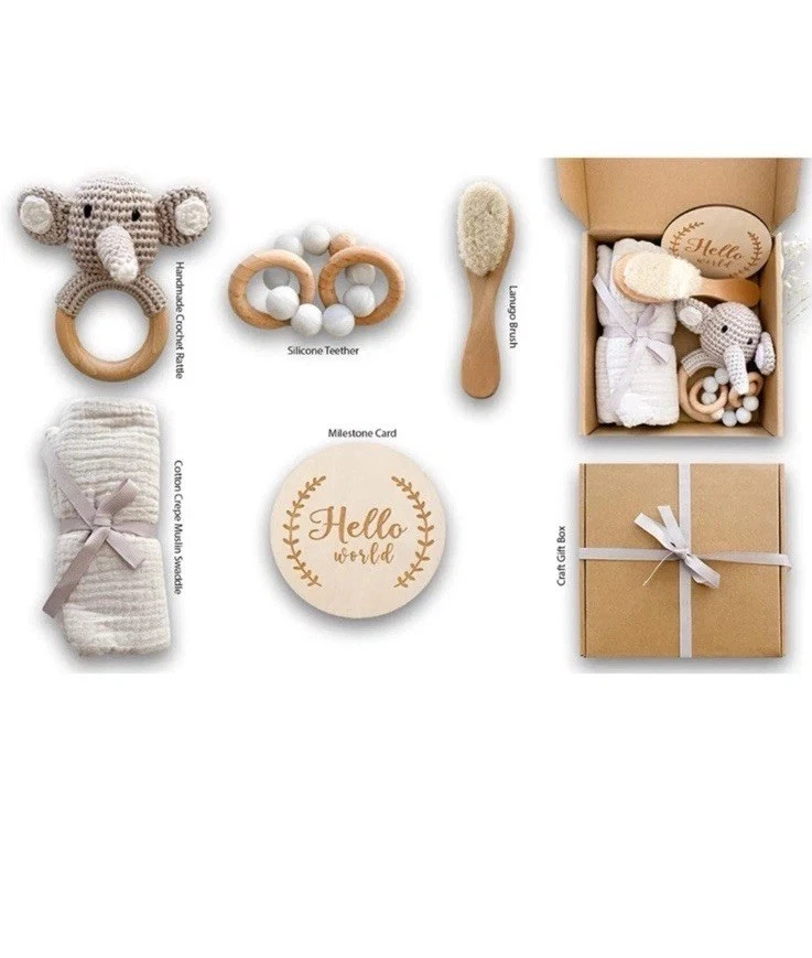 Caja de regalo para baby shower de 5 piezas Foto 2 de 3