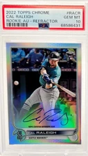 🔥 CHASE PACK. READ DESCRIPTION CAL RALEIGH ROOKIE AUTO REFRACTOR PSA 10 🔥