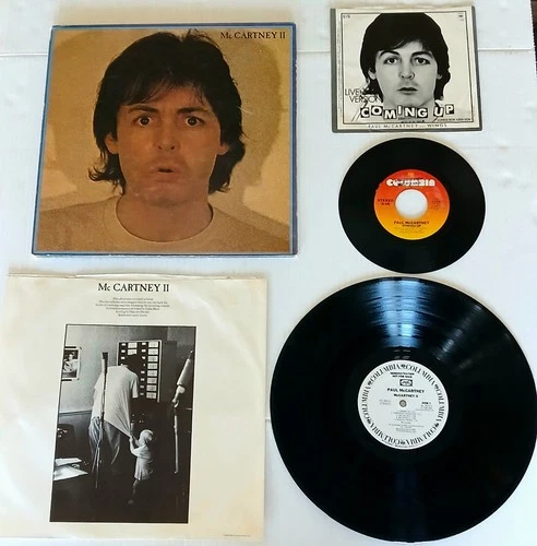🔥 PAUL McCARTNEY "II" WLP PROMO 1st US Edition w/Bonus 7" 45 Inner Sleeve NM-