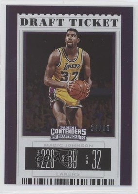2019 Panini Contenders Draft Picks Variation Ticket 14/99 Magic Johnson HOF 7y2
