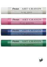 Pentel Crayon Art Crayon 4-Color Set A White Rose Pink Prussian Blue Viridian
