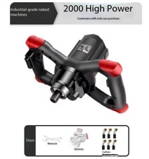 220V Handheld Paint Cement Plaster Mortar Coating Mixer Putty Powder Meat Mixing