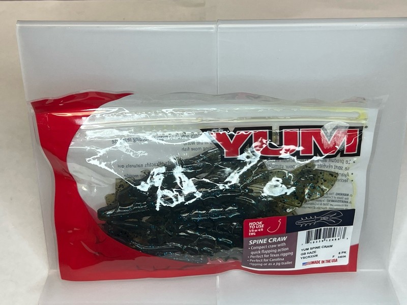 Yum Spine Craw-GB Haze-1 Pack 8 Baits
