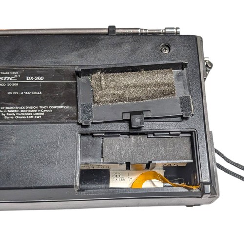 REALISTIC DX-360 AM/FM LW SHORTWAVE RECEIVER Voice Of The World - Tested /Works - Zdjęcie 8 z 9